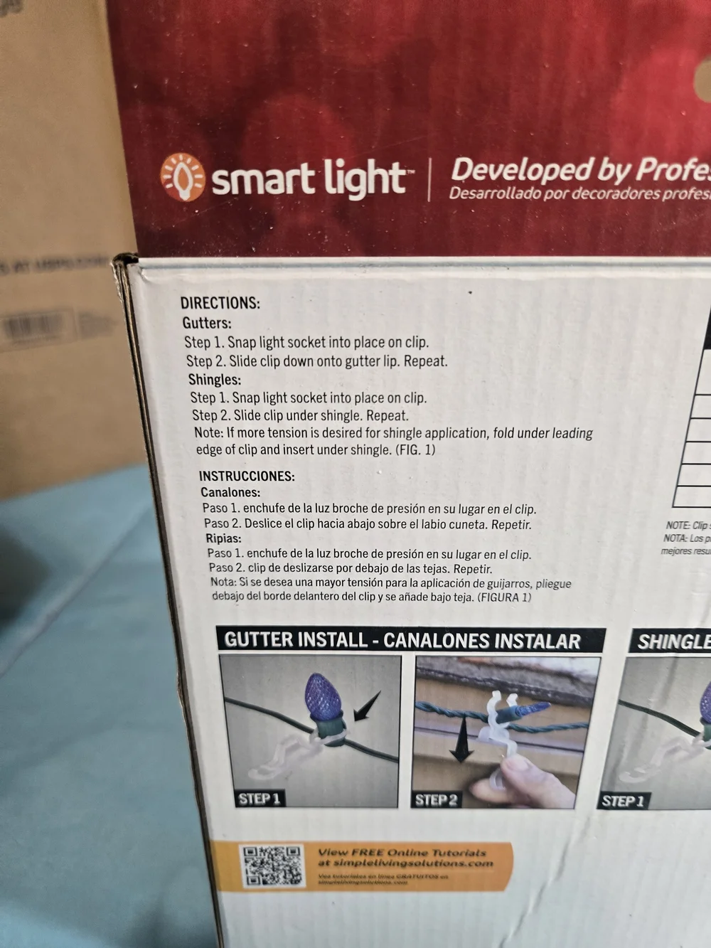100 Universal Light Clips! Simple Living Solutions For Gutters, Shingles & Tile